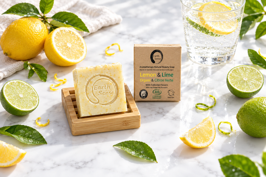 Savon solide citron et citron vert : le réveil frais du matin