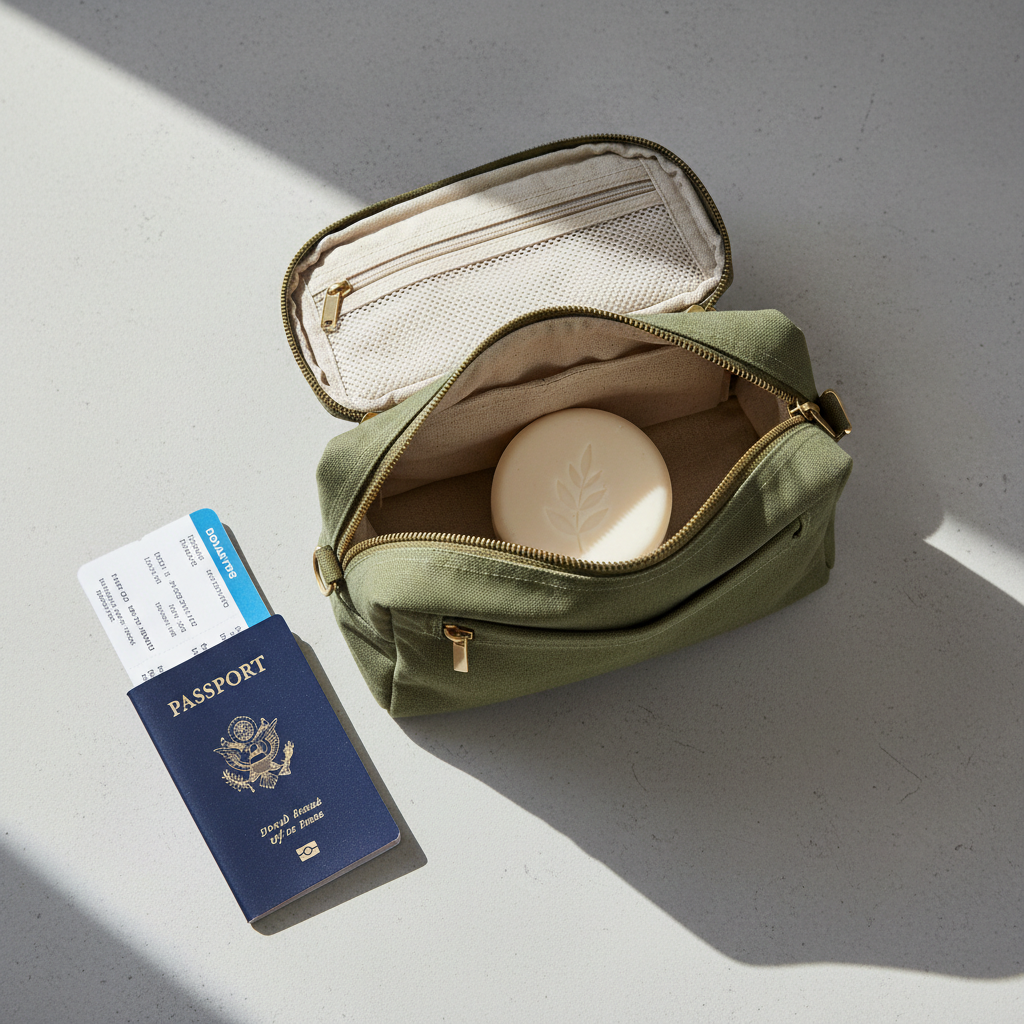 Shampoing solide en avion : les règles à connaître pour le bagage cabine