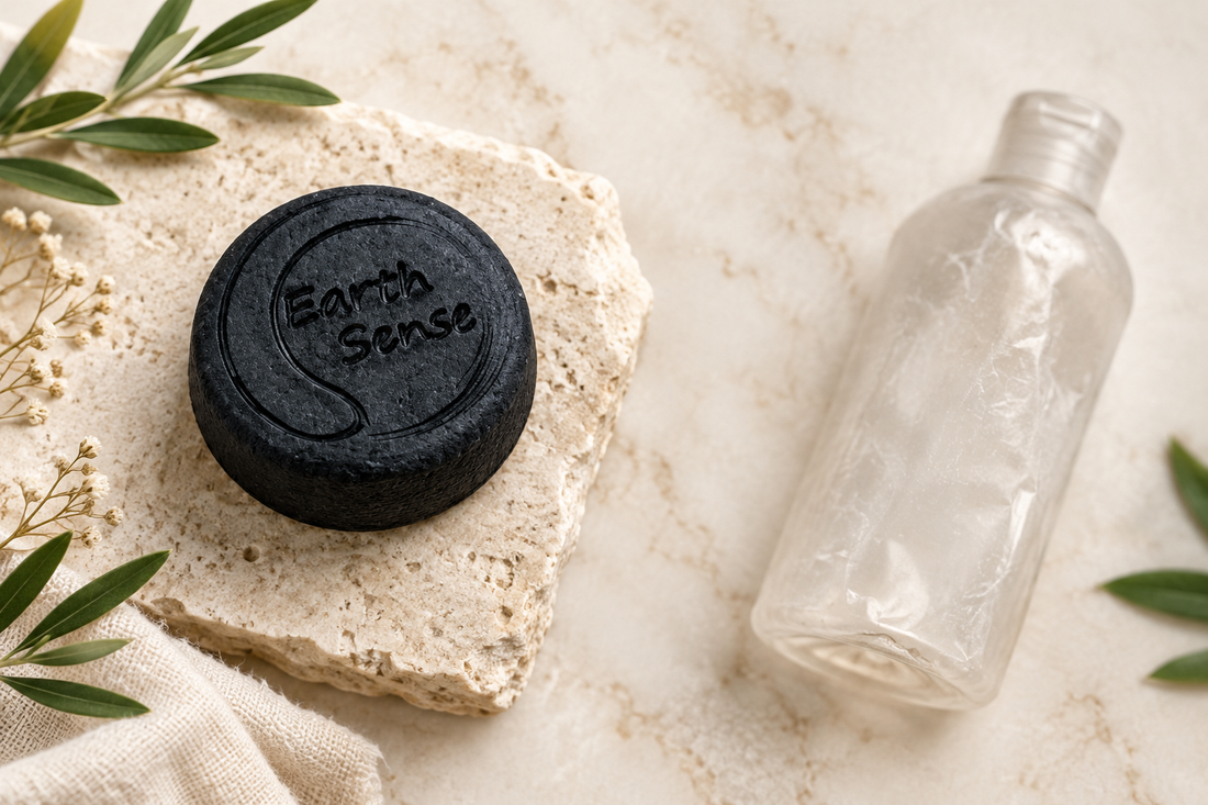 Le vrai coût écologique d'un shampoing solide comparé à un flacon plastique