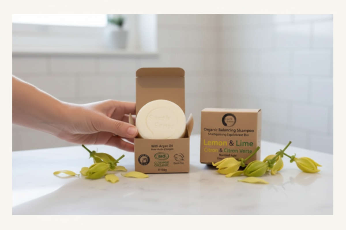 Shampoing Solide Bio Ylang Ylang - Style citron