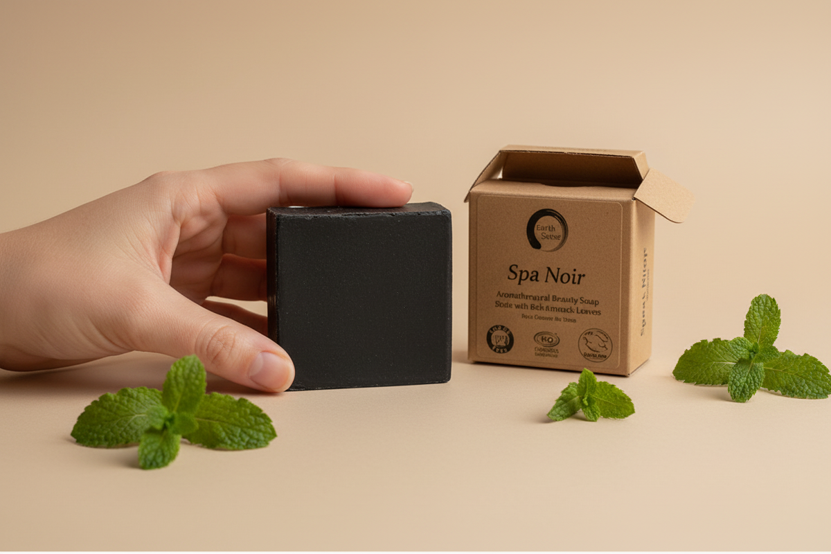 Spa Noir - Savon Charbon Actif Carré